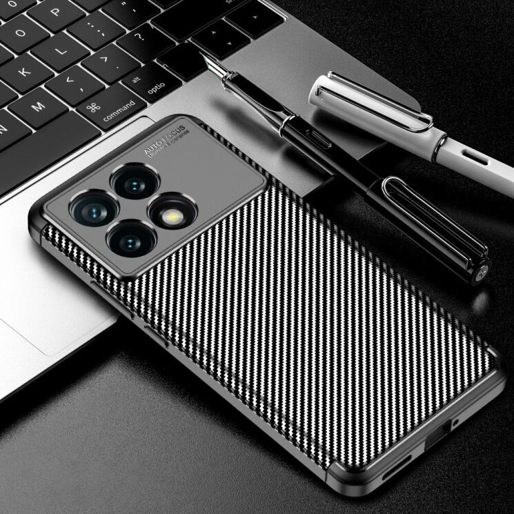 Защитный чехол Deexe Fusion для Xiaomi Poco F6 Pro - Black: фото 5 из 9