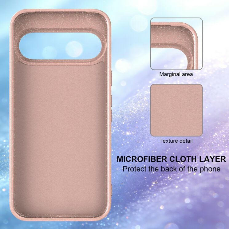 Защитный чехол Deexe Glitter Case with MagSafe для Google Pixel 11 Pro XL - Pink: фото 3 из 7