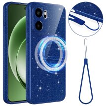 Защитный чехол Deexe Glitter Case with MagSafe для OnePlus 15R / Ace 6 / Ace 6T - Blue: фото 1 из 7