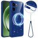 Защитный чехол Deexe Glitter Case with MagSafe для OnePlus 15R / Ace 6 / Ace 6T - Blue (408048L). Фото 1 из 7