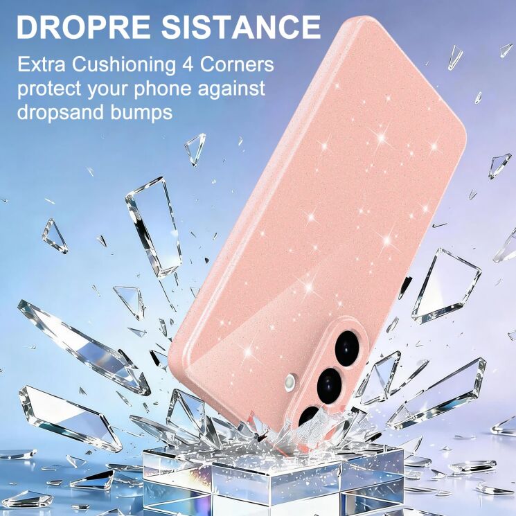 Защитный чехол Deexe Glitter Case with MagSafe для Samsung Galaxy A57 (A576) - Blue: фото 6 из 7