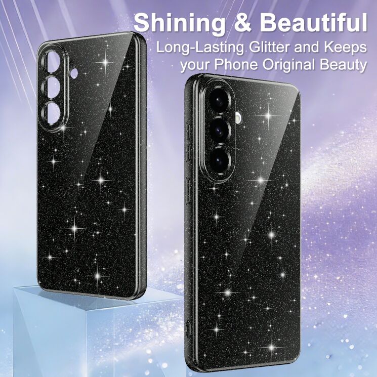 Защитный чехол Deexe Glitter Case with MagSafe для Samsung Galaxy A57 (A576) - Blue: фото 5 из 7