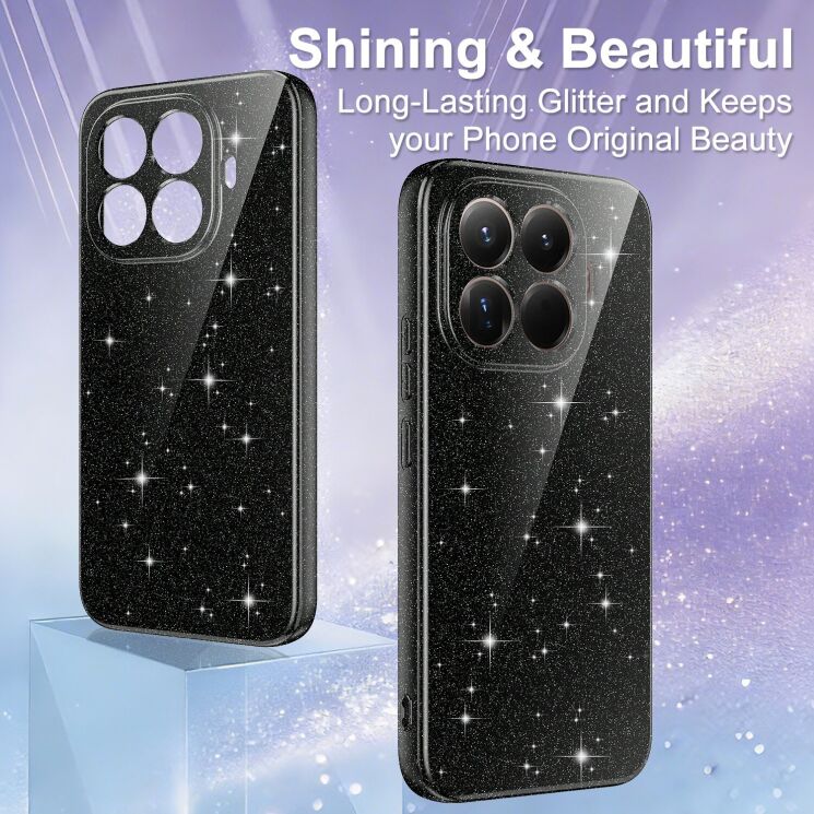 Защитный чехол Deexe Glitter Case with MagSafe для Xiaomi 17T Pro - Blue: фото 5 из 8