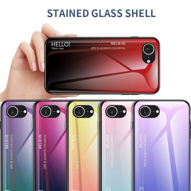 Захисний чохол Deexe Gradient Color для Apple iPhone 16e - Rose: фото 6 з 13