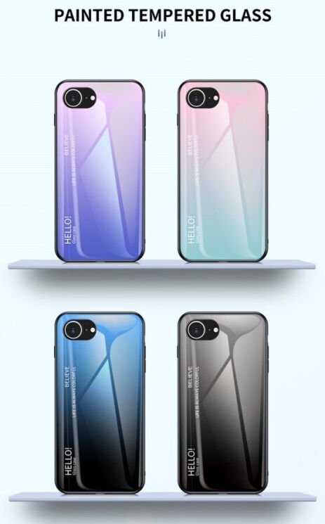 Захисний чохол Deexe Gradient Color для Apple iPhone 16e - Rose: фото 8 з 13