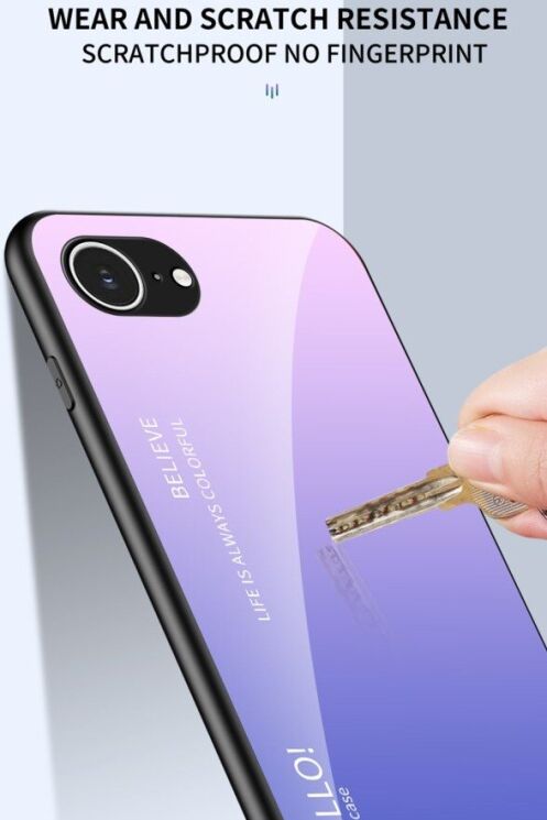Захисний чохол Deexe Gradient Color для Apple iPhone 16e - Rose: фото 13 з 13
