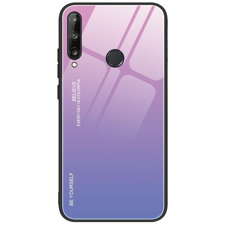 Захисний чохол Deexe Gradient Color для Huawei P40 Lite E - Pink / Purple: фото 1 з 17