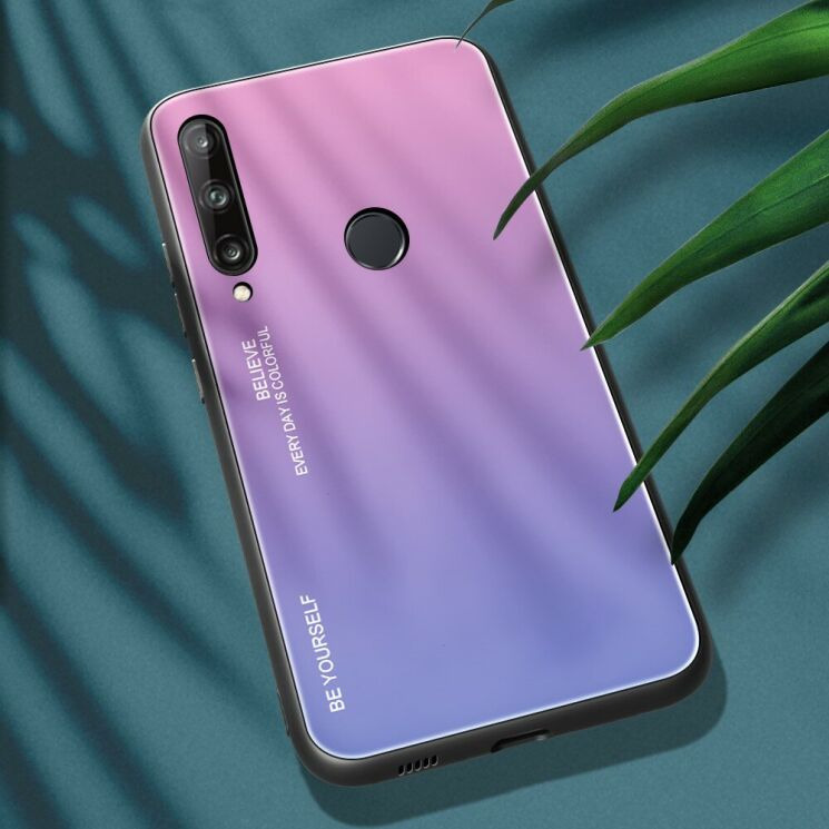 Захисний чохол Deexe Gradient Color для Huawei P40 Lite E - Pink / Purple: фото 2 з 17