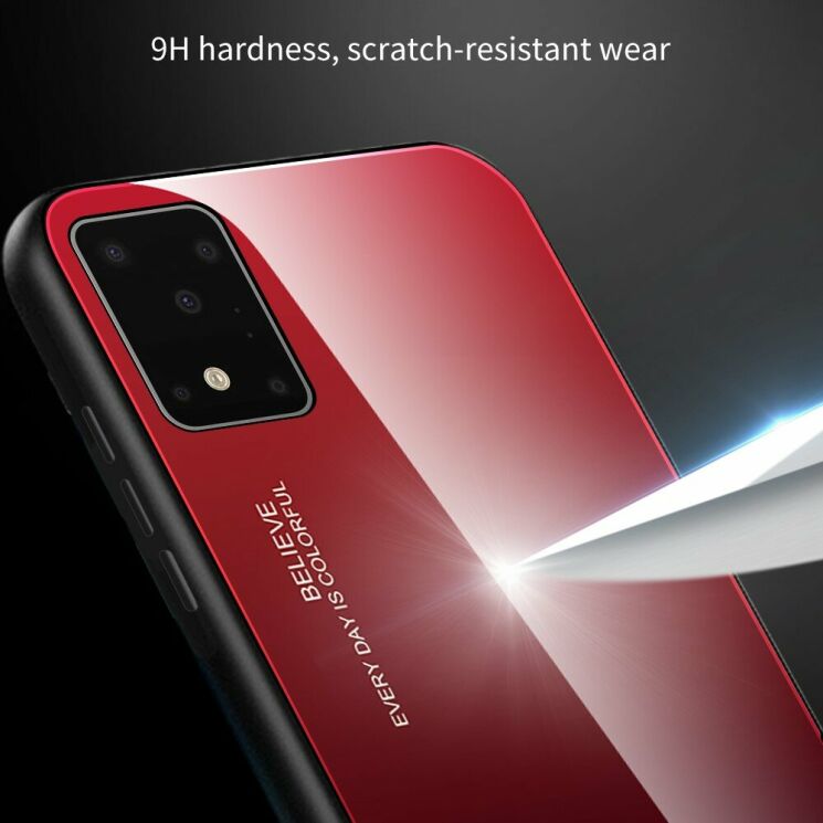 Защитный чехол Deexe Gradient Color для Samsung Galaxy S20 (G980) - Red: фото 9 из 11