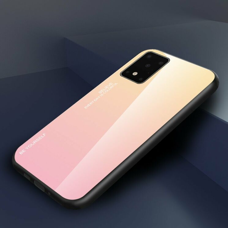 Захисний чохол Deexe Gradient Color для Samsung Galaxy S20 (G980) - Gold / Pink: фото 2 з 11