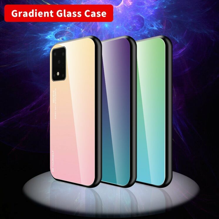 Защитный чехол Deexe Gradient Color для Samsung Galaxy S20 (G980) - Gold / Pink: фото 3 из 11