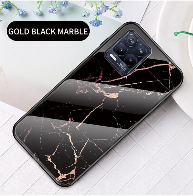 Защитный чехол Deexe Gradient Pattern для Realme 8 / 8 Pro - Black / Gold: фото 2 из 11