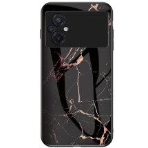 Защитный чехол Deexe Gradient Pattern для Xiaomi Poco M5 - Black / Gold: фото 1 из 4