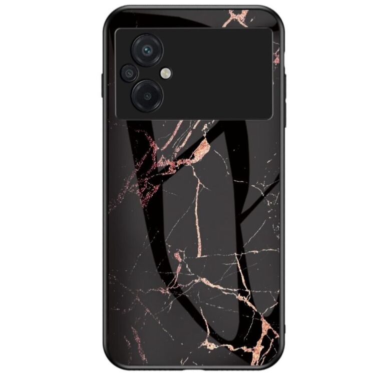 Защитный чехол Deexe Gradient Pattern для Xiaomi Poco M5 - Black / Gold: фото 1 из 4