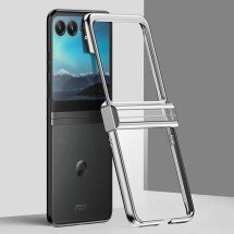 Захисний чохол Deexe Hinge Guard (FF) для Motorola Razr 50 - Silver: фото 1 з 9