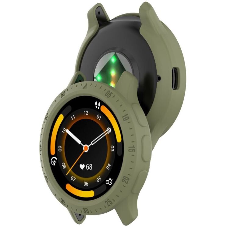 Защитный чехол Deexe Hollow Cover для Garmin Venu 3 - Green: фото 5 из 8