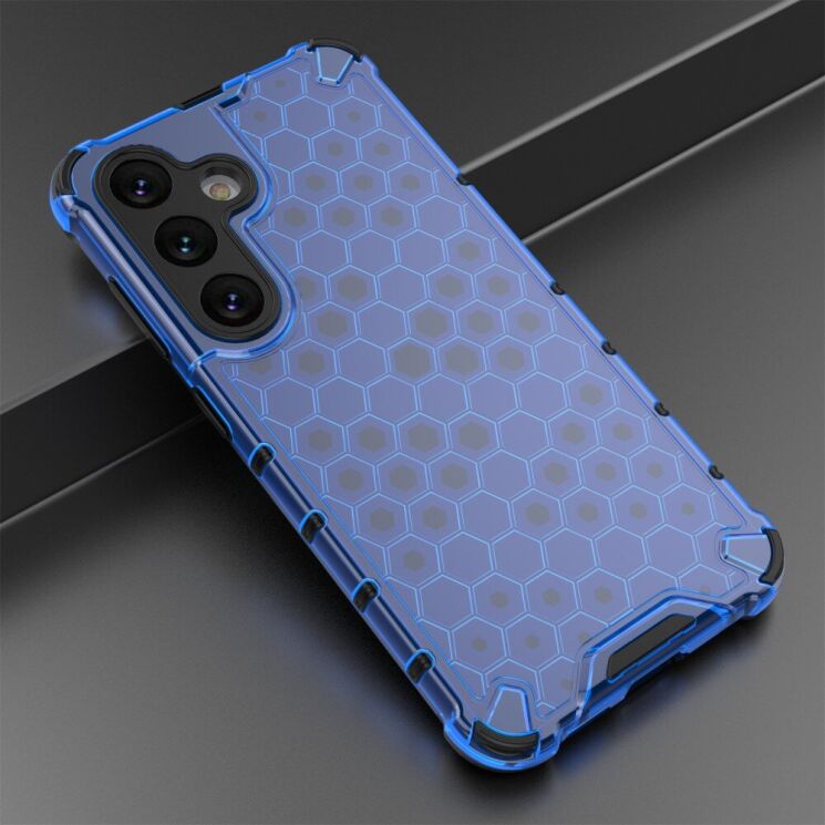 Захисний чохол Deexe Honeycomb Series для Samsung Galaxy A26 (A266) - Blue: фото 3 з 5