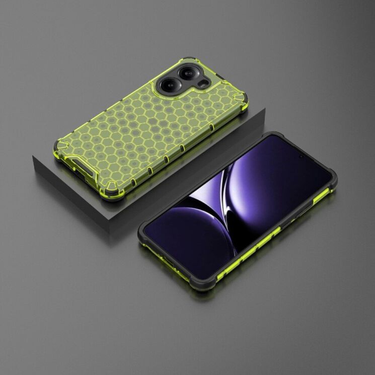 Захисний чохол Deexe Honeycomb Series для Xiaomi Poco X7 Pro - Green: фото 2 з 5
