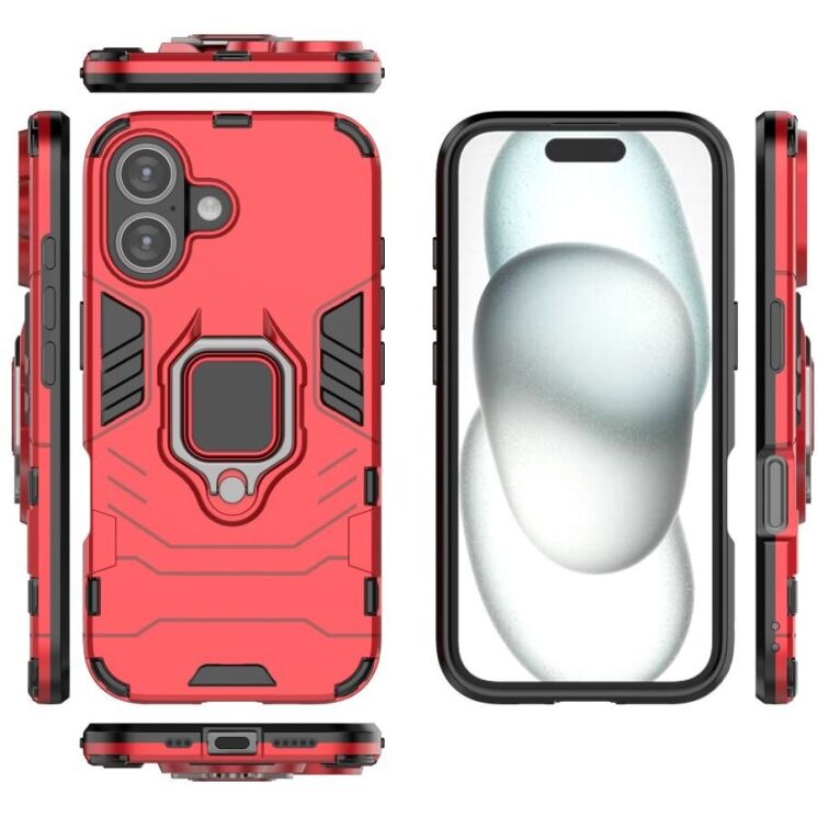 Защитный чехол Deexe Hybrid Case для Apple iPhone 16 - Black: фото 6 из 6