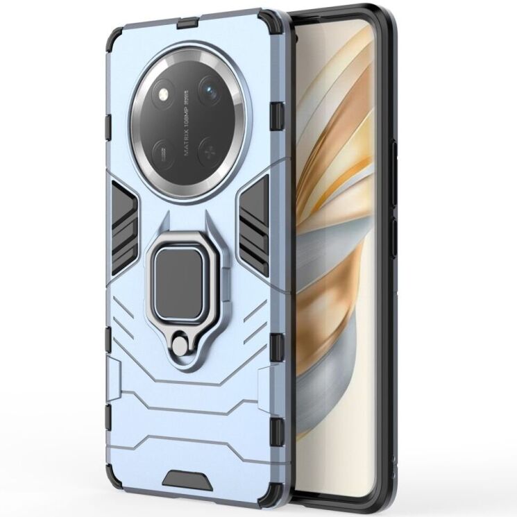 Защитный чехол Deexe Hybrid Case для Honor Magic 7 Lite - Blue: фото 2 из 6