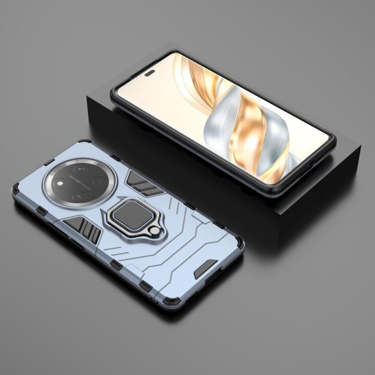 Защитный чехол Deexe Hybrid Case для Honor Magic 7 Lite - Blue: фото 4 из 6