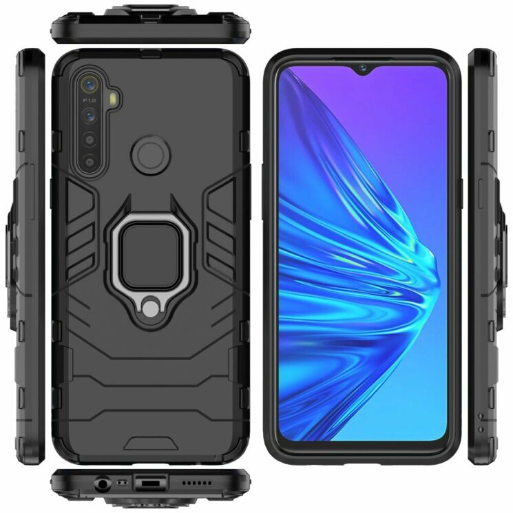 Защитный чехол Deexe Hybrid Case для Realme 5 / Realme 6i / Realme C3 - Black: фото 8 из 9