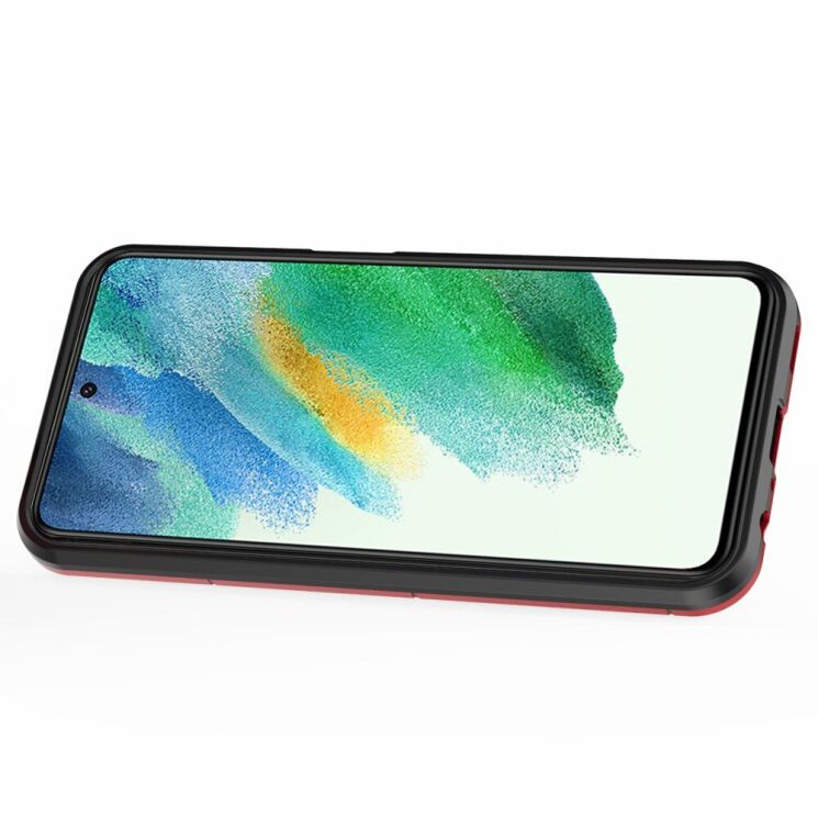 Захисний чохол Deexe Hybrid Case для Samsung Galaxy S23 FE - Red: фото 2 з 5