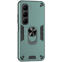 Захисний чохол Deexe Hybrid Shell для Infinix Hot 60 Pro Plus - Green: фото 1 з 7