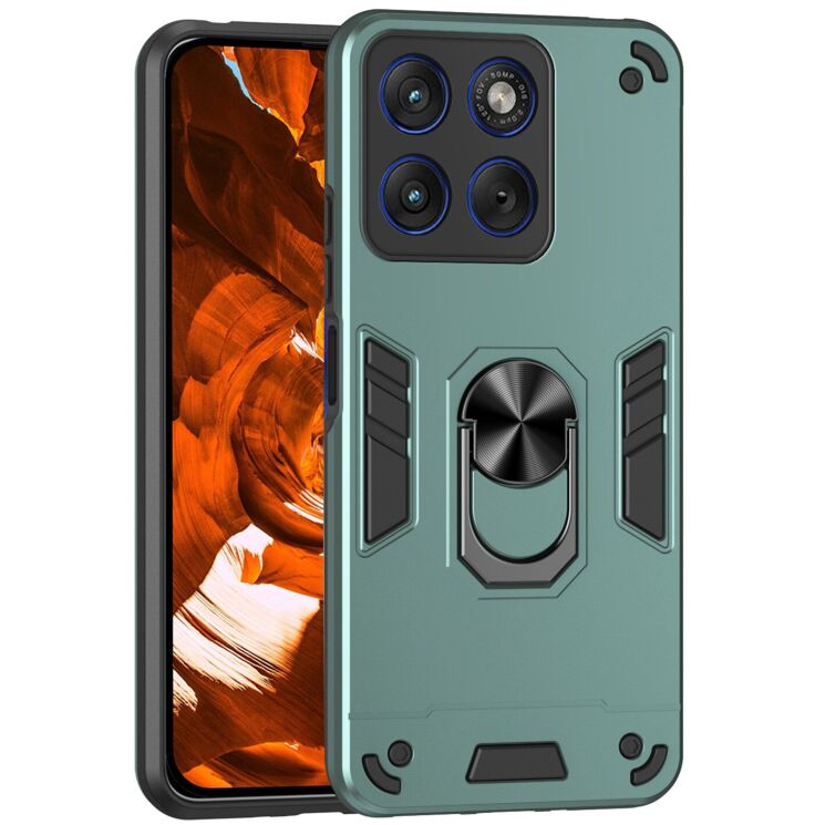 Захисний чохол Deexe Hybrid Shell для Motorola Edge 70 - Green: фото 1 з 7