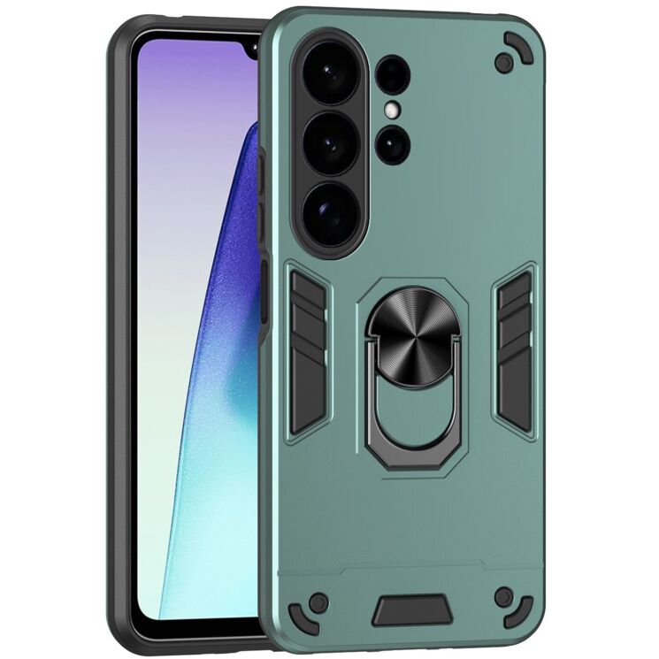 Защитный чехол Deexe Hybrid Shell для Samsung Galaxy S26 Ultra - Green: фото 1 из 7