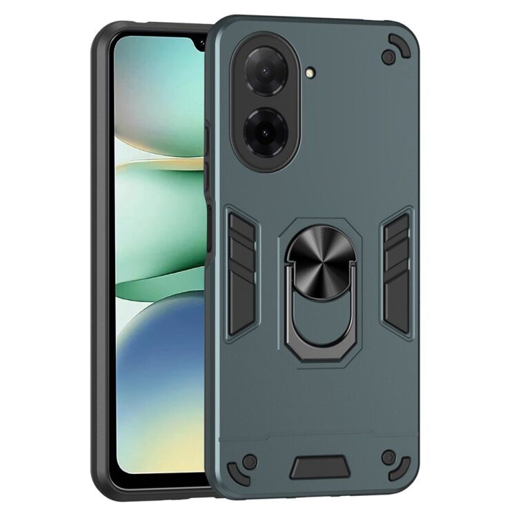 Защитный чехол Deexe Hybrid Shell для Xiaomi Redmi A5 / Poco C71 - Green: фото 1 из 7