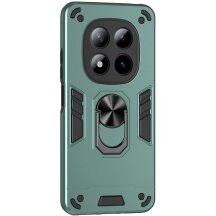 Защитный чехол Deexe Hybrid Shell для Xiaomi Redmi Note 15 Pro Plus / Poco M8 Pro 5G - Green: фото 1 из 7