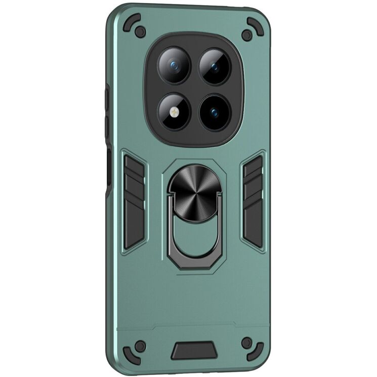 Защитный чехол Deexe Hybrid Shell для Xiaomi Redmi Note 15 Pro Plus / Poco M8 Pro 5G - Green: фото 1 из 7