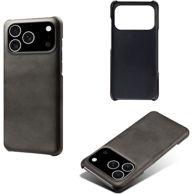 Захисний чохол Deexe Leather Back Cover для iPhone 18 Pro / 17 Pro - Black (423614B) Захисний чохол Deexe Leather Back Cover для iPhone 18 Pro / 17 Pro - Black: фото 4 з 5