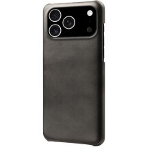 Захисний чохол Deexe Leather Back Cover для iPhone 18 Pro / 17 Pro - Black: фото 1 з 5