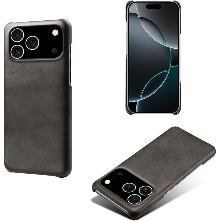 Захисний чохол Deexe Leather Back Cover для iPhone 18 Pro / 17 Pro - Black (423614B) Захисний чохол Deexe Leather Back Cover для iPhone 18 Pro / 17 Pro - Black: фото 3 з 5