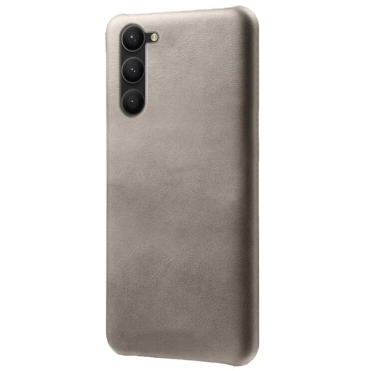 Защитный чехол Deexe Leather Back Cover для Samsung Galaxy S24 Plus - Grey: фото 2 из 4