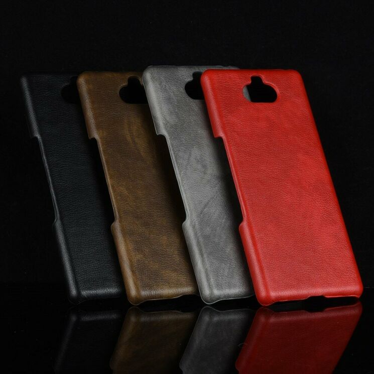 Защитный чехол Deexe Leather Back Cover для Sony Xperia 10 Plus - Red: фото 7 из 8