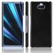 Защитный чехол Deexe Leather Back Cover для Sony Xperia 10 Plus - Black (202213B). Фото 1 из 8