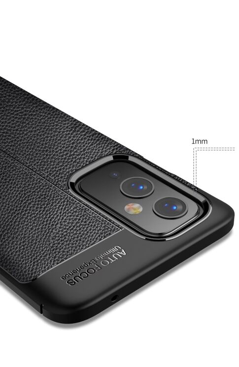 Защитный чехол Deexe Leather Cover для OnePlus 9 - Blue: фото 9 из 12