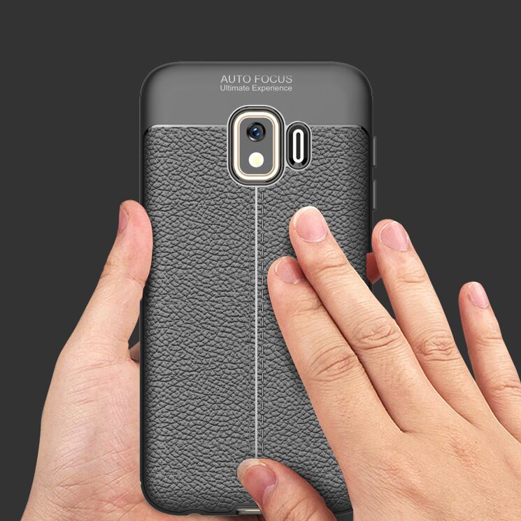 Защитный чехол Deexe Leather Cover для Samsung Galaxy J2 Core (J260) - Dark Blue: фото 8 из 10