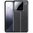 Защитный чехол Deexe Leather Cover для Xiaomi 15 Pro - Black (371100B)