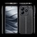 Защитный чехол Deexe Leather Cover для Xiaomi Redmi Note 14 4G - Black (373409B). Фото 2 из 10