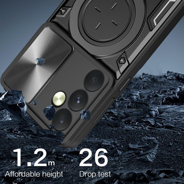 Захисний чохол Deexe Magnetic Space для Samsung Galaxy A35 (A356) - Black: фото 3 з 11