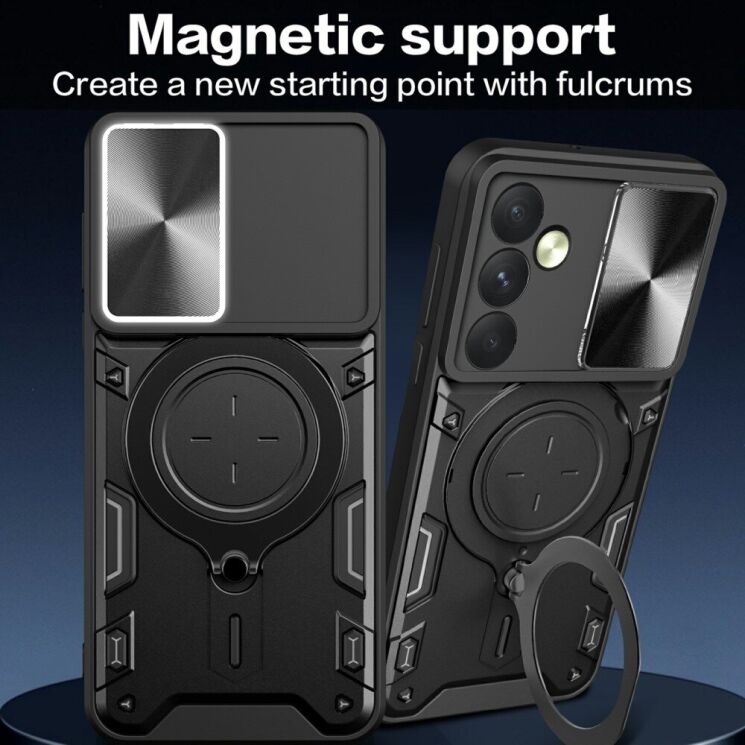 Захисний чохол Deexe Magnetic Space для Samsung Galaxy A35 (A356) - Black: фото 2 з 11