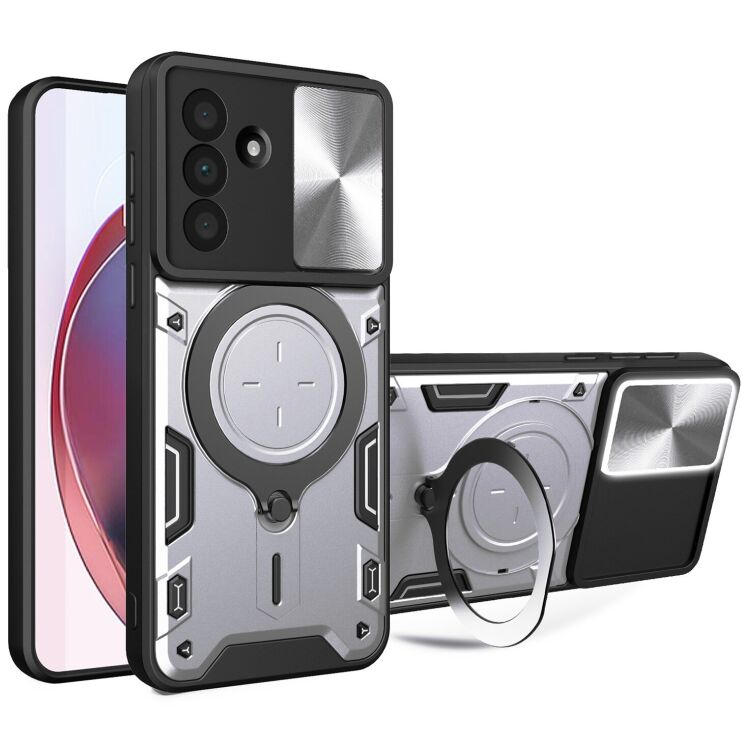 Защитный чехол Deexe Magnetic Space для Samsung Galaxy A37 (A376) - Silver: фото 1 из 7