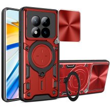 Защитный чехол Deexe Magnetic Space для Xiaomi Redmi Note 15 Pro Plus / Poco M8 Pro - Red: фото 1 из 1
