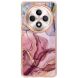 Защитный чехол Deexe Marble Case для OPPO Reno 12 F/FS - Rose Gold (377801RG). Фото 2 из 8