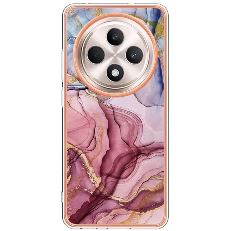 Защитный чехол Deexe Marble Case для OPPO Reno 12 F/FS - Rose Gold: фото 2 из 8