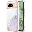 Защитный чехол Deexe Marble Style для Google Pixel 8A - White (341036W)
